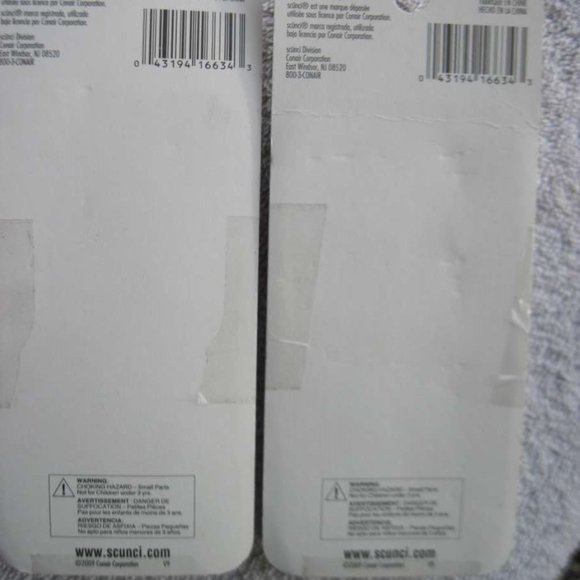 12 Scunci EffortlessBeauty 5/8" Small Plastic Jaw Hair Clips Black Frosted Clear - Picture 5 of 8